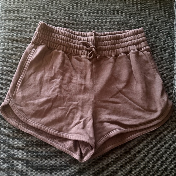 Abercrombie & Fitch Pants - Abercrombie & Fitch Mauve Drawstring Athletic Lounge Shorts